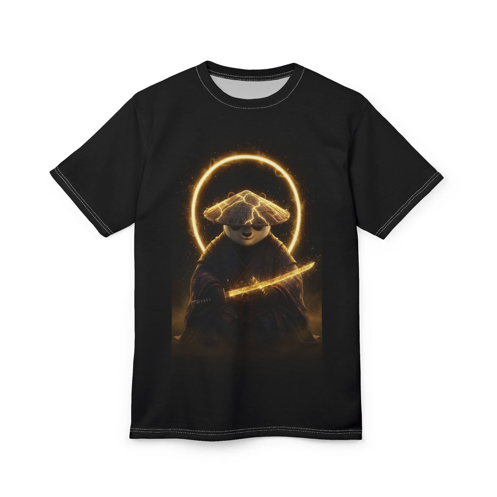 Samurai Panda Tee — Glowing Katana Zen T-Shirt
