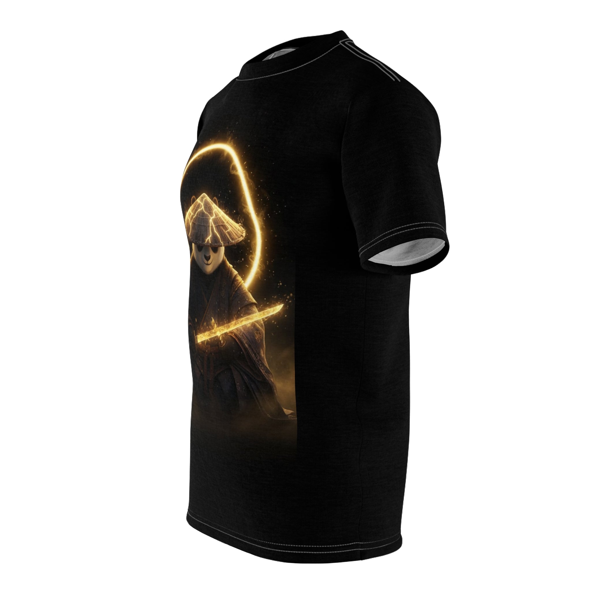 Samurai Panda Tee — Glowing Katana Zen T-Shirt
