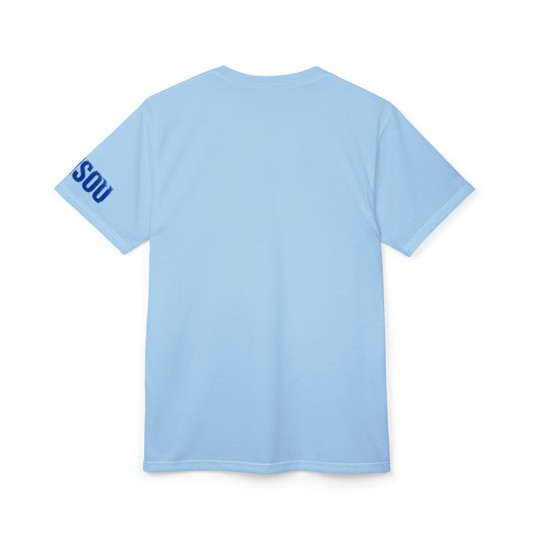 Kensou Streetwear Graphic Tee — Blue Varsity Urban Style