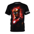 Iron Man Graphic Tee — Red Arc Reactor All-Over Print