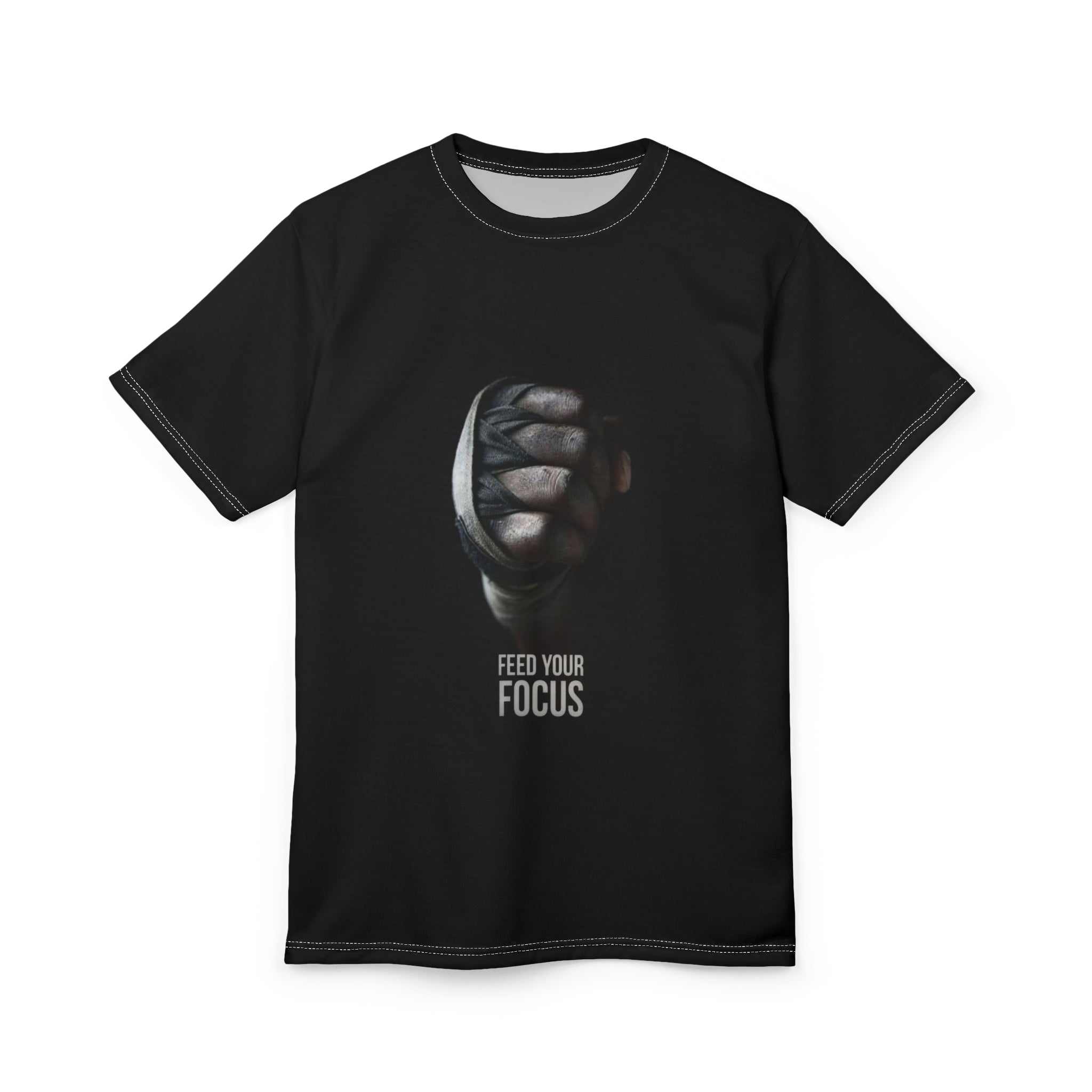 Motivational Boxing Tee - "Feed Your Focus"