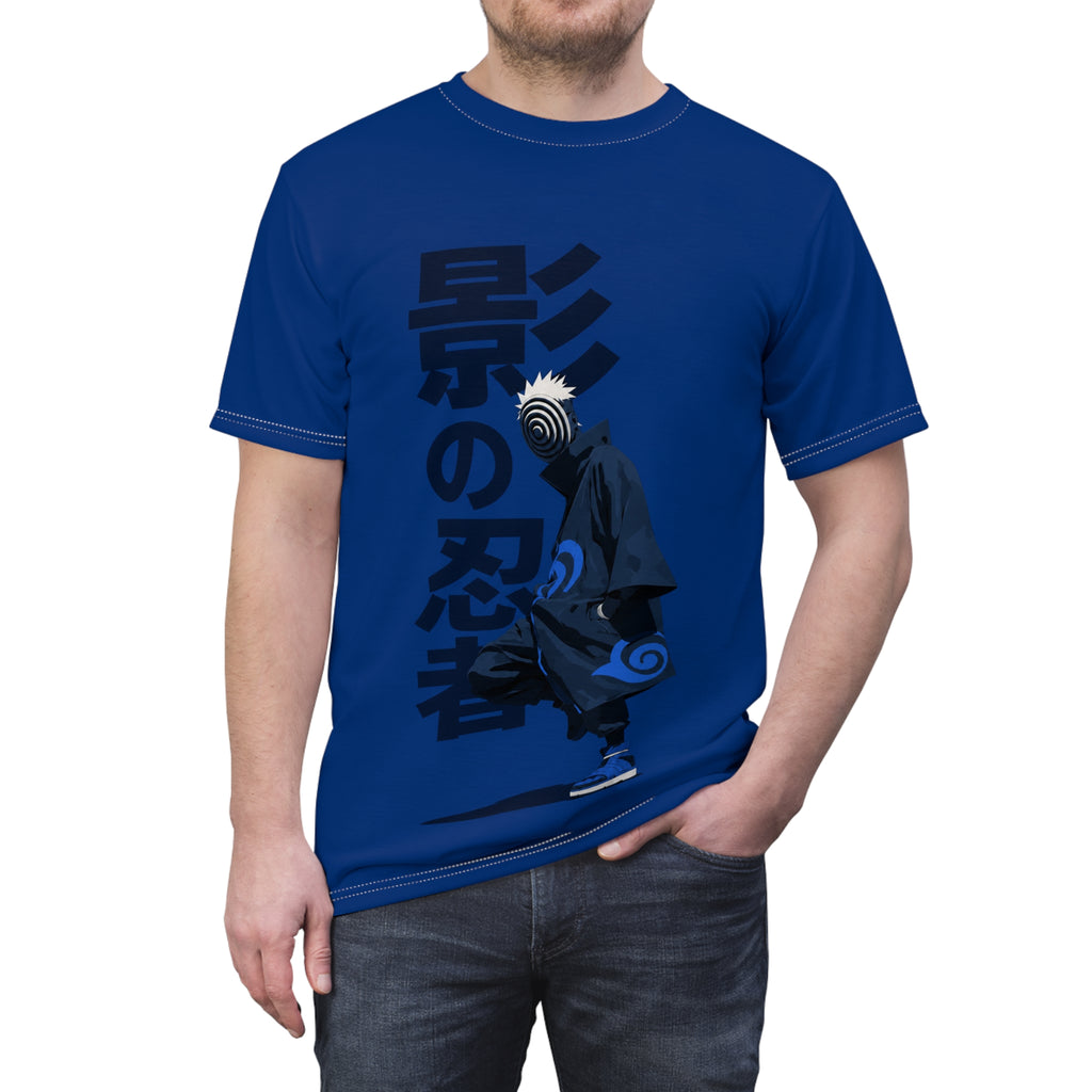 Anime Ninja Tee — Shadow Shinobi Design (Japanese "影の忍者")
