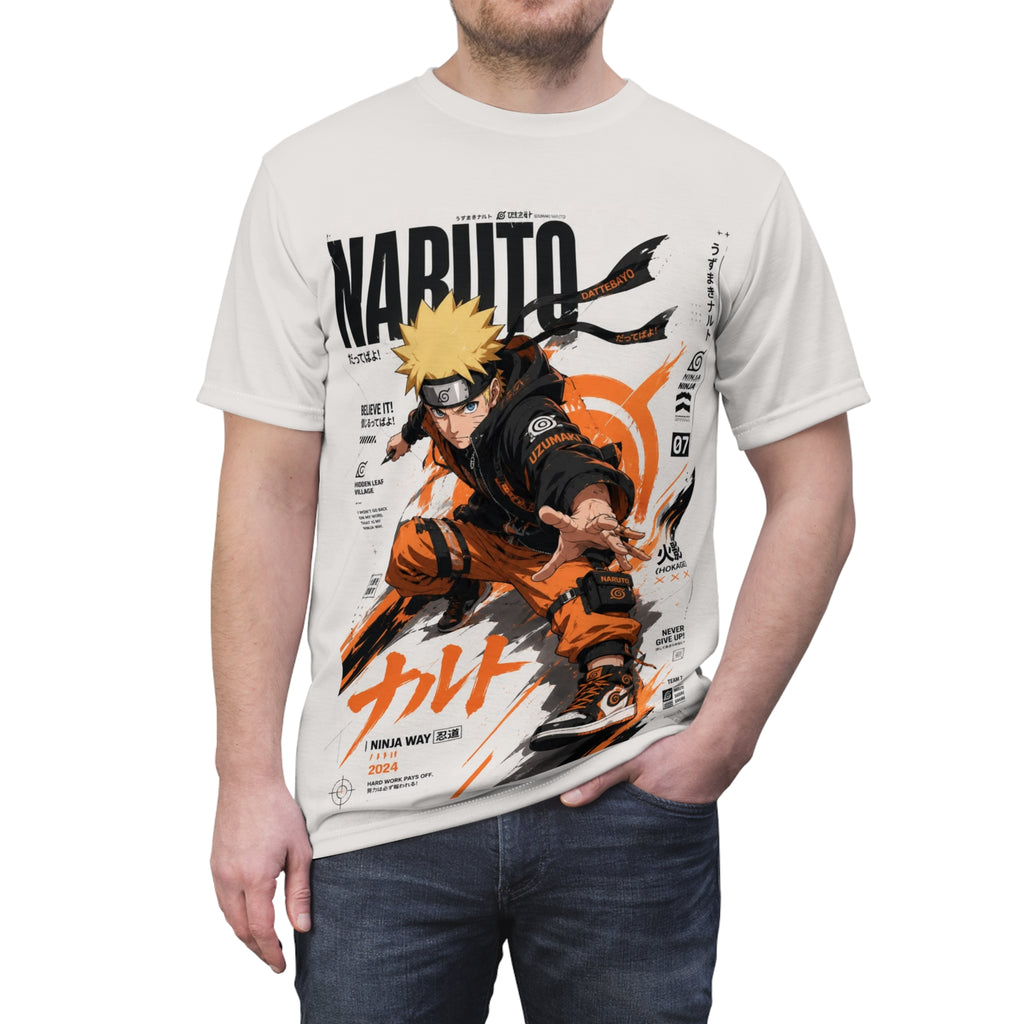 Naruto Action Pose T-Shirt — Anime Graphic Tee with Naruto Print
