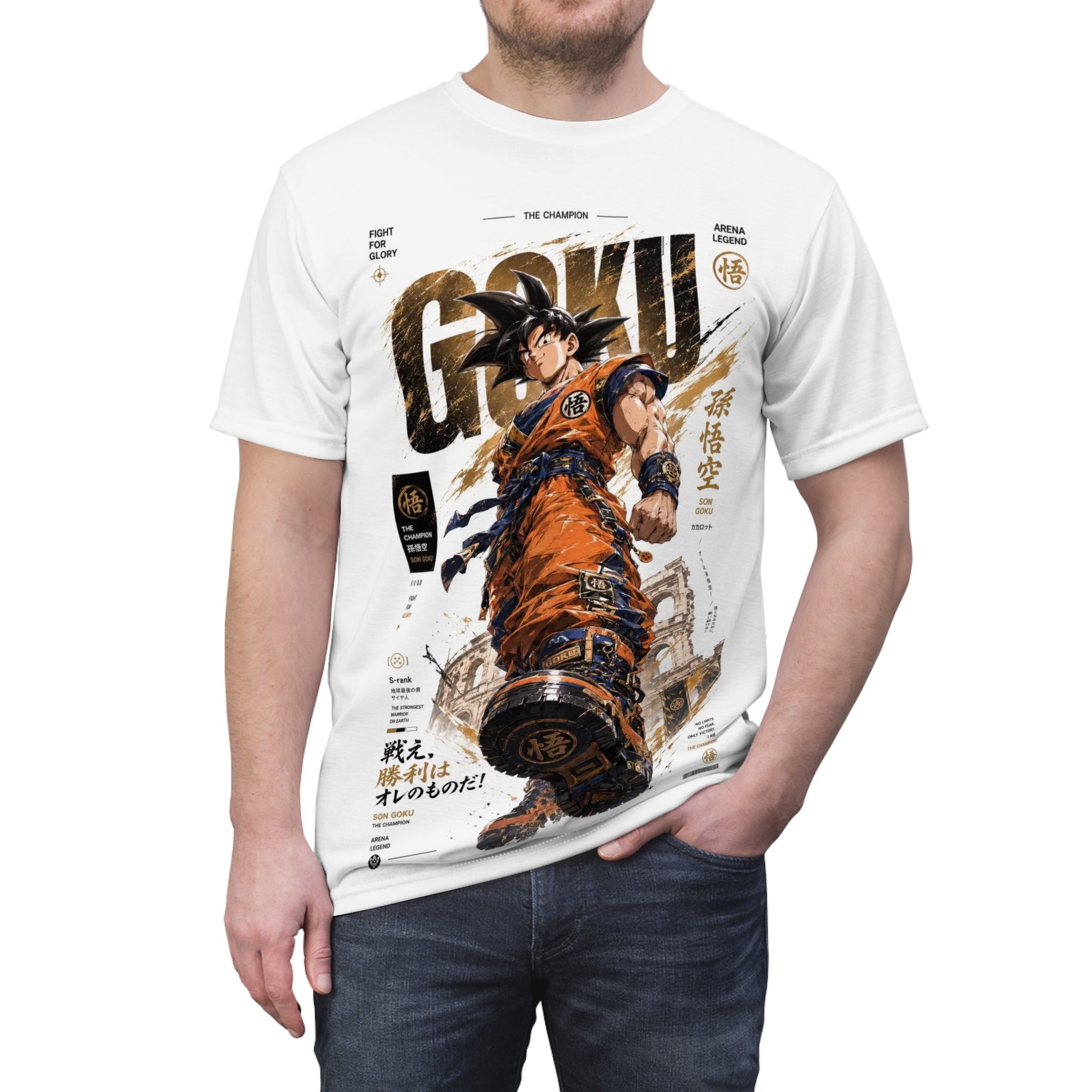 Goku Graphic Tee — Vintage Martial Arts Anime Design
