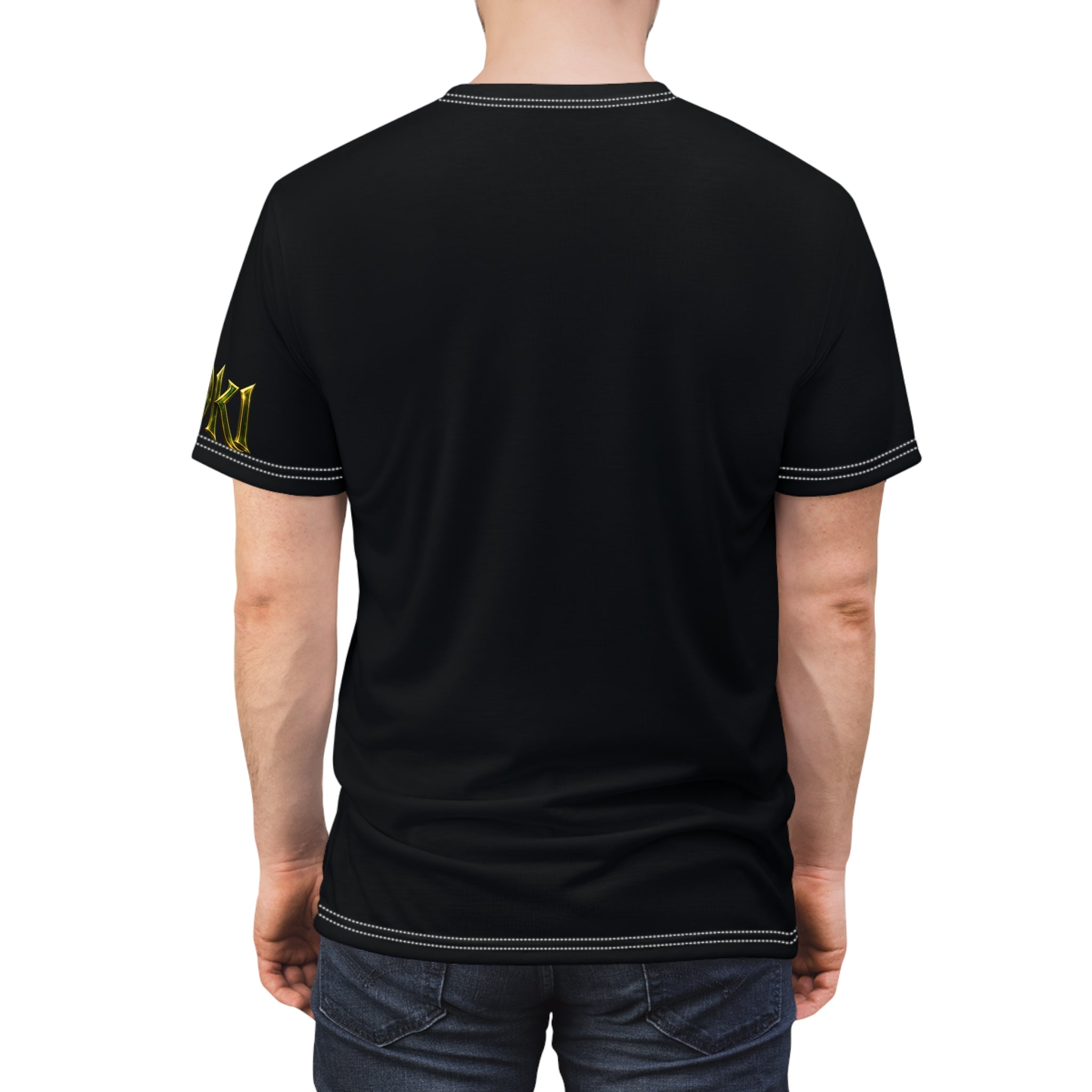 Graphic Tee — Neon Green Mythic Trickster Design