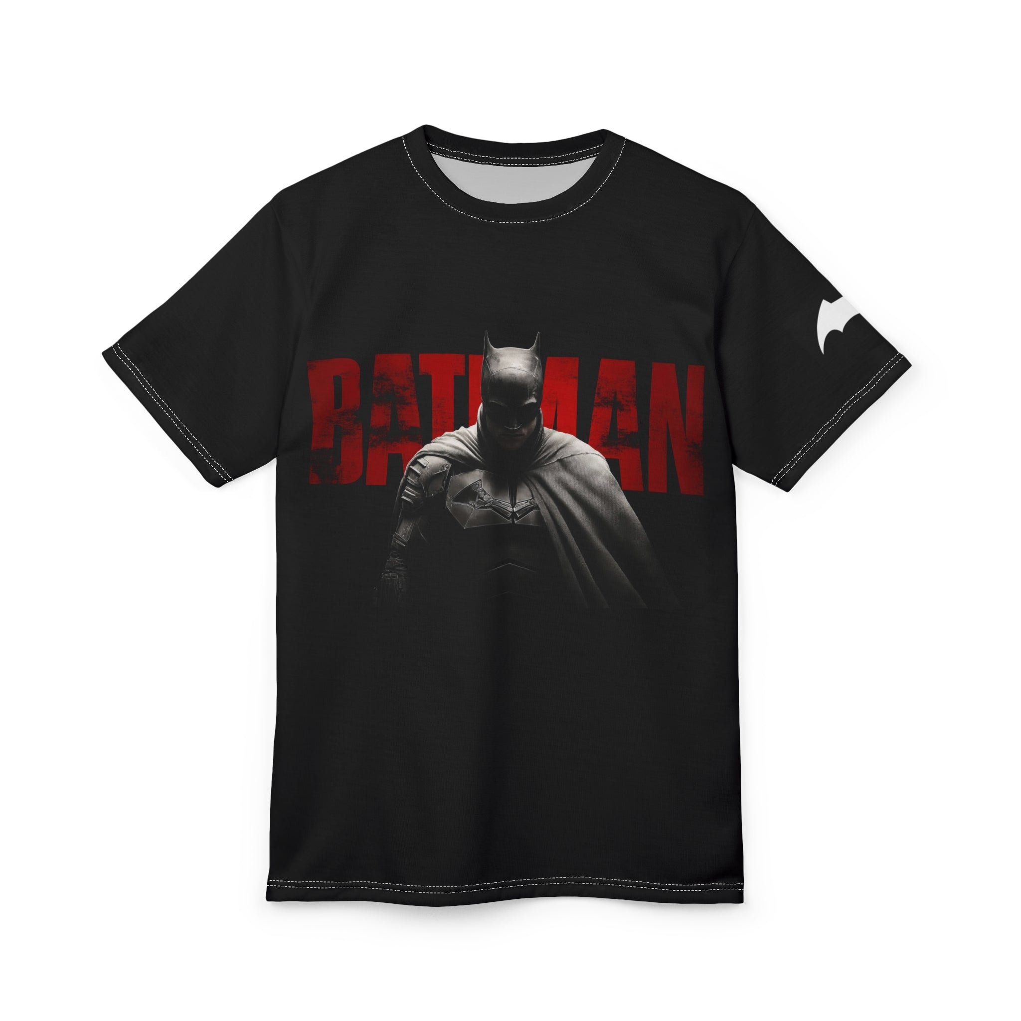 Batman Graphic Tee — Dark Knight Red Logo T Shirt