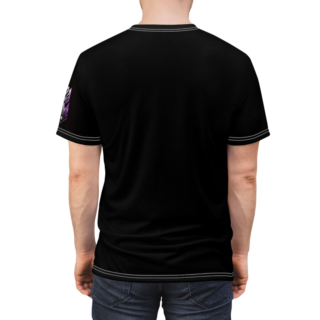 Optimus Prime Graphic Tee — Red Glitch Full-Print T-Shirt
